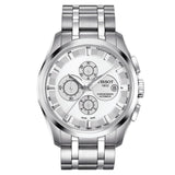 Buy Shop Tissot T Classic Couturier Chronograph White Dial Silver Steel Strap Watch For Men - T101.617.11.031.00 USA Online