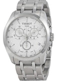 Buy Shop Tissot T Classic Couturier Chronograph White Dial Silver Steel Strap Watch For Men - T101.617.11.031.00 USA Online