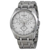 Buy Shop Tissot T Classic Couturier Chronograph White Dial Silver Steel Strap Watch For Men - T101.617.11.031.00 USA Online