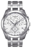 Buy Shop Tissot T Classic Couturier Chronograph White Dial Silver Steel Strap Watch For Men - T101.617.11.031.00 USA Online