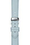 Buy Shop Tissot T Classic Couturier Silver Dial Light Blue Leather Strap Watch For Women - T035.210.16.031.02 USA Online
