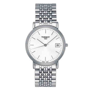 Buy Shop Tissot T Classic Desire Silver Dial Silver Mesh Bracelet Watch for Men - T52.1.481.31 USA Online