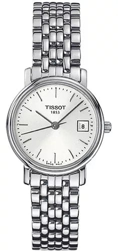 Buy Shop Tissot T Classic Desire Silver Dial Silver Mesh Bracelet Watch for Men - T52.1.481.31 USA Online