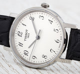 Buy Shop Tissot T Classic Desire White Dial Black Leather Strap Watch For Men - T52.1.421.12 USA Online
