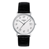 Buy Shop Tissot T Classic Desire White Dial Black Leather Strap Watch For Men - T52.1.421.12 USA Online
