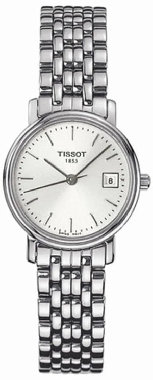 Buy Shop Tissot T Classic Desire White Dial Silver Steel Strap Watch for Women - T52.1.281.31 USA Online
