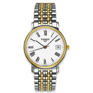 Buy Shop Tissot T Classic Desire White Dial Two Tone Watch For Men - T52.2.481.13 USA Online