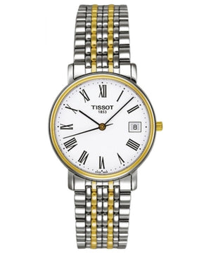 Buy Shop Tissot T Classic Desire White Dial Two Tone Watch For Men - T52.2.481.13 USA Online
