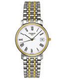 Buy Shop Tissot T Classic Desire White Dial Two Tone Watch For Men - T52.2.481.13 USA Online