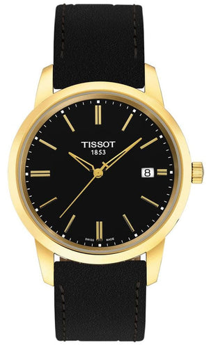 Buy Shop Tissot T Classic Dream Black Dial Black Leather Strap Watch for Men - T033.410.36.051.01 USA Online