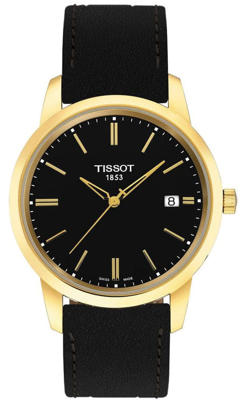 Buy Shop Tissot T Classic Dream Black Dial Black Leather Strap Watch for Men - T033.410.36.051.01 USA Online