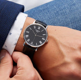 Buy Shop Tissot T Classic Dream Black Dial Black Leather Strap Watch for Men - T122.410.16.053.00 USA Online