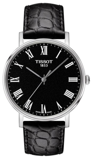 Buy Shop Tissot T Classic Dream Black Dial Black Leather Strap Watch for Men - T122.410.16.053.00 USA Online