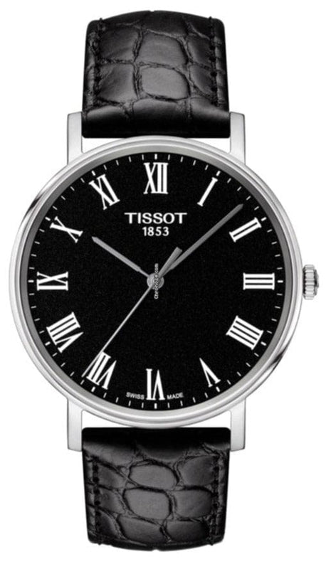 Buy Shop Tissot T Classic Dream Black Dial Black Leather Strap Watch for Men - T122.410.16.053.00 USA Online