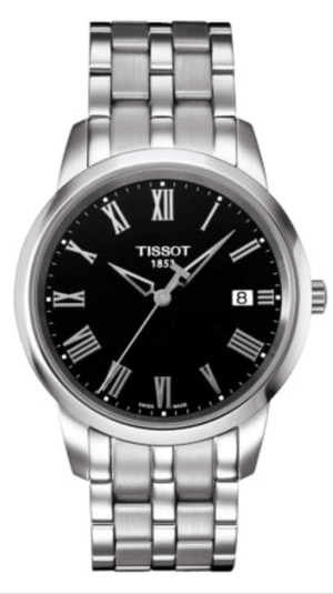 Buy Shop Tissot T Classic Dream Black Dial Silver Steel Strap Watch for Men - T033.410.11.053.01 USA Online