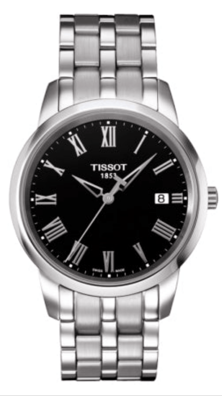 Buy Shop Tissot T Classic Dream Black Dial Silver Steel Strap Watch for Men - T033.410.11.053.01 USA Online