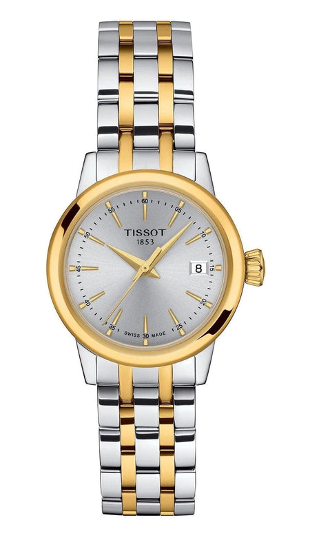 Buy Shop Tissot T Classic Dream Lady Silver Dial Two Tone Steel Strap Watch for Women - T129.210.22.031.00 USA Online