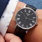 Buy Shop Tissot T Classic Dream Quartz Black Dial Black Leather Strap Watch for Men - T129.410.16.053.00 USA Online