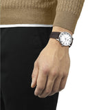 Buy Shop Tissot T Classic Dream Quartz White Dial Brown Leather Strap Watch for Men - T129.410.16.013.00 USA Online