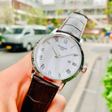 Buy Shop Tissot T Classic Dream Quartz White Dial Brown Leather Strap Watch for Men - T129.410.16.013.00 USA Online