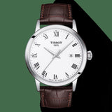 Buy Shop Tissot T Classic Dream Quartz White Dial Brown Leather Strap Watch for Men - T129.410.16.013.00 USA Online