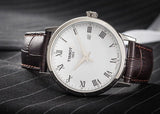 Tissot T Classic Dream Quartz White Dial Brown Leather Strap Watch for Men - T129.410.16.013.00