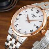 Buy Shop Tissot T Classic Dream Quartz White Dial Two Tone Steel Strap Watch for Men - T129.410.22.013.00 USA Online