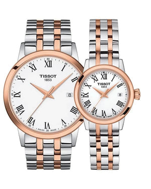 Buy Shop Tissot T Classic Dream Quartz White Dial Two Tone Steel Strap Watch for Men - T129.410.22.013.00 USA Online