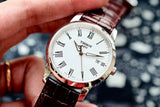 Buy Shop Tissot T Classic Dream White Dial Brown Leather Strap Watch for Men - T033.410.16.013.01 USA Online
