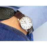 Buy Shop Tissot T Classic Dream White Dial Brown Leather Strap Watch for Men - T033.410.16.013.01 USA Online