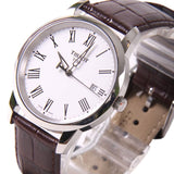 Buy Shop Tissot T Classic Dream White Dial Brown Leather Strap Watch for Men - T033.410.16.013.01 USA Online