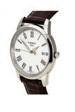 Buy Shop Tissot T Classic Dream White Dial Brown Leather Strap Watch for Men - T033.410.16.013.01 USA Online