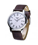 Buy Shop Tissot T Classic Dream White Dial Brown Leather Strap Watch for Men - T033.410.16.013.01 USA Online