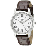 Buy Shop Tissot T Classic Dream White Dial Brown Leather Strap Watch for Men - T033.410.16.013.01 USA Online