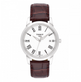 Buy Shop Tissot T Classic Dream White Dial Brown Leather Strap Watch for Men - T033.410.16.013.01 USA Online