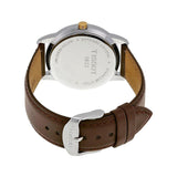 Buy Shop Tissot T Classic Dream White Dial Brown Leather Strap Watch for Men - T033.410.26.011.01 USA Online