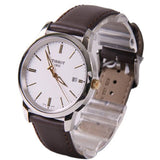 Buy Shop Tissot T Classic Dream White Dial Brown Leather Strap Watch for Men - T033.410.26.011.01 USA Online