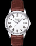 Buy Shop Tissot T Classic Dream White Dial Brown Leather Strap Watch for Men - T033.410.26.011.01 USA Online