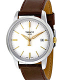 Buy Shop Tissot T Classic Dream White Dial Brown Leather Strap Watch for Men - T033.410.26.011.01 USA Online