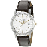Buy Shop Tissot T Classic Dream White Dial Brown Leather Strap Watch for Men - T033.410.26.011.01 USA Online