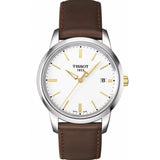 Buy Shop Tissot T Classic Dream White Dial Brown Leather Strap Watch for Men - T033.410.26.011.01 USA Online