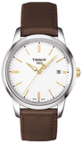 Buy Shop Tissot T Classic Dream White Dial Brown Leather Strap Watch for Men - T033.410.26.011.01 USA Online