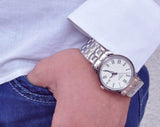 Buy Shop Tissot T Classic Dream White Dial Silver Steel Strap Watch for Men - T033.410.11.013.01 USA Online