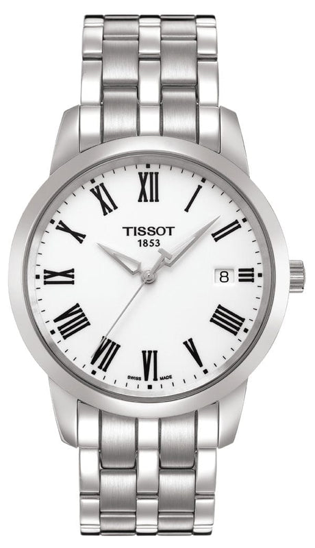 Buy Shop Tissot T Classic Dream White Dial Silver Steel Strap Watch for Men - T033.410.11.013.01 USA Online