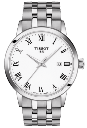 Buy Shop Tissot T Classic Dream White Dial Silver Steel Strap Watch For Men - T129.410.11.013.00 USA Online