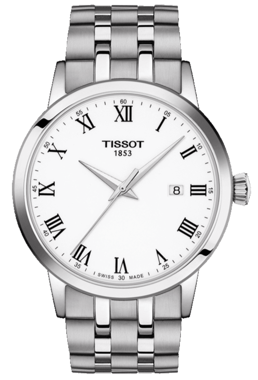 Buy Shop Tissot T Classic Dream White Dial Silver Steel Strap Watch For Men - T129.410.11.013.00 USA Online