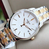 Buy Shop Tissot T Classic Dream White Dial Two Tone Steel Strap Watch for Men - T033.410.22.011.01 USA Online