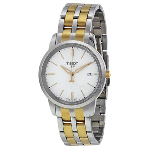 Buy Shop Tissot T Classic Dream White Dial Two Tone Steel Strap Watch for Men - T033.410.22.011.01 USA Online