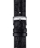 Buy Shop Tissot Everytime Medium White Dial Black Leather Strap Watch For Men - T109.410.16.033.01 USA Online