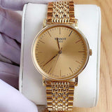 Buy Shop Tissot T Classic Everytime Desire Small Gold Dial Gold Mesh Bracelet Watch For Women - T109.210.33.021.00 USA Online